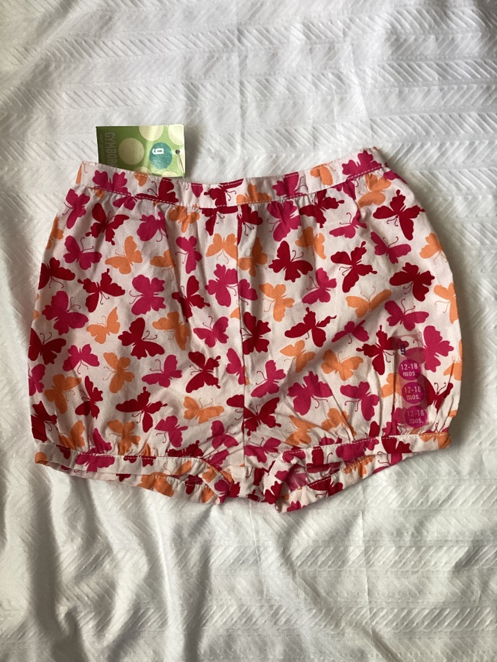 NEW Gymboree La Playa Butterflies Shorts Bloomers 12-18 Mo Vintage
